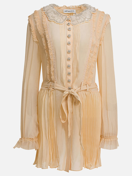 Abiti corti Solid colour  Beige - Self-portrait Donna | PDP | VIETTI Online Store 
