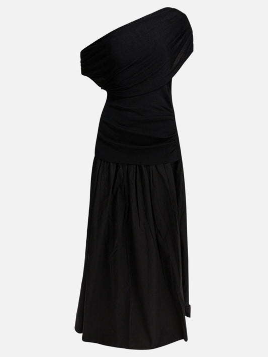 Abiti midi Solid colour  Nero - Self-portrait Donna | PLP | VIETTI Online Store 
