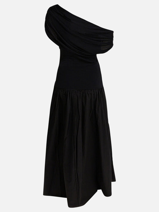 Abiti midi Solid colour  Nero - Self-portrait Donna | PLP | VIETTI Online Store | 2
