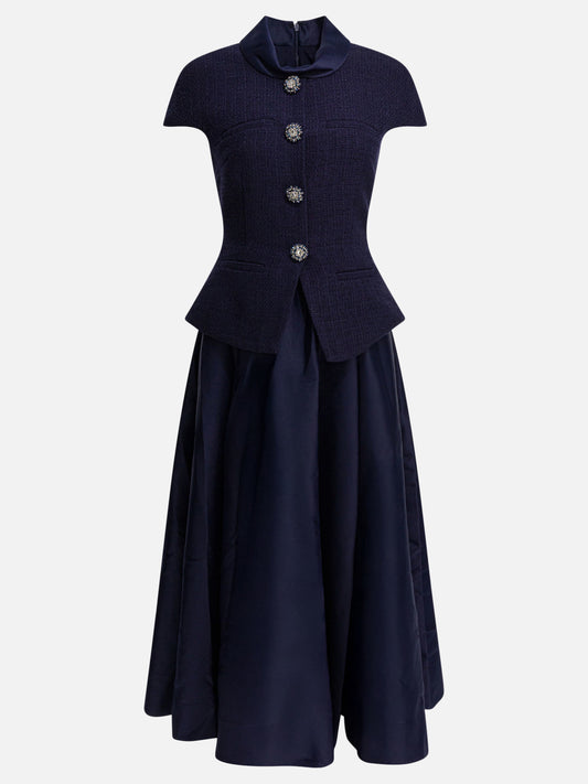 Abiti midi Solid colour  Blu - Self-portrait Donna | PLP | VIETTI Online Store 
