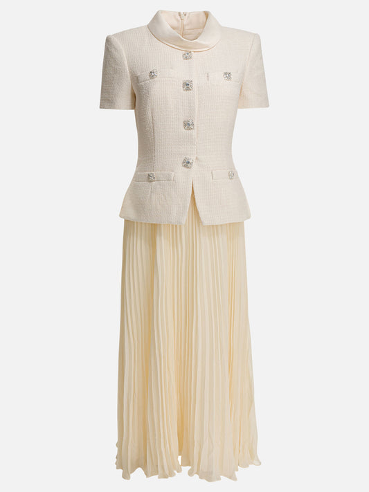 Abiti midi Solid colour  Bianco - Self-portrait Donna | PDP | VIETTI Online Store 
