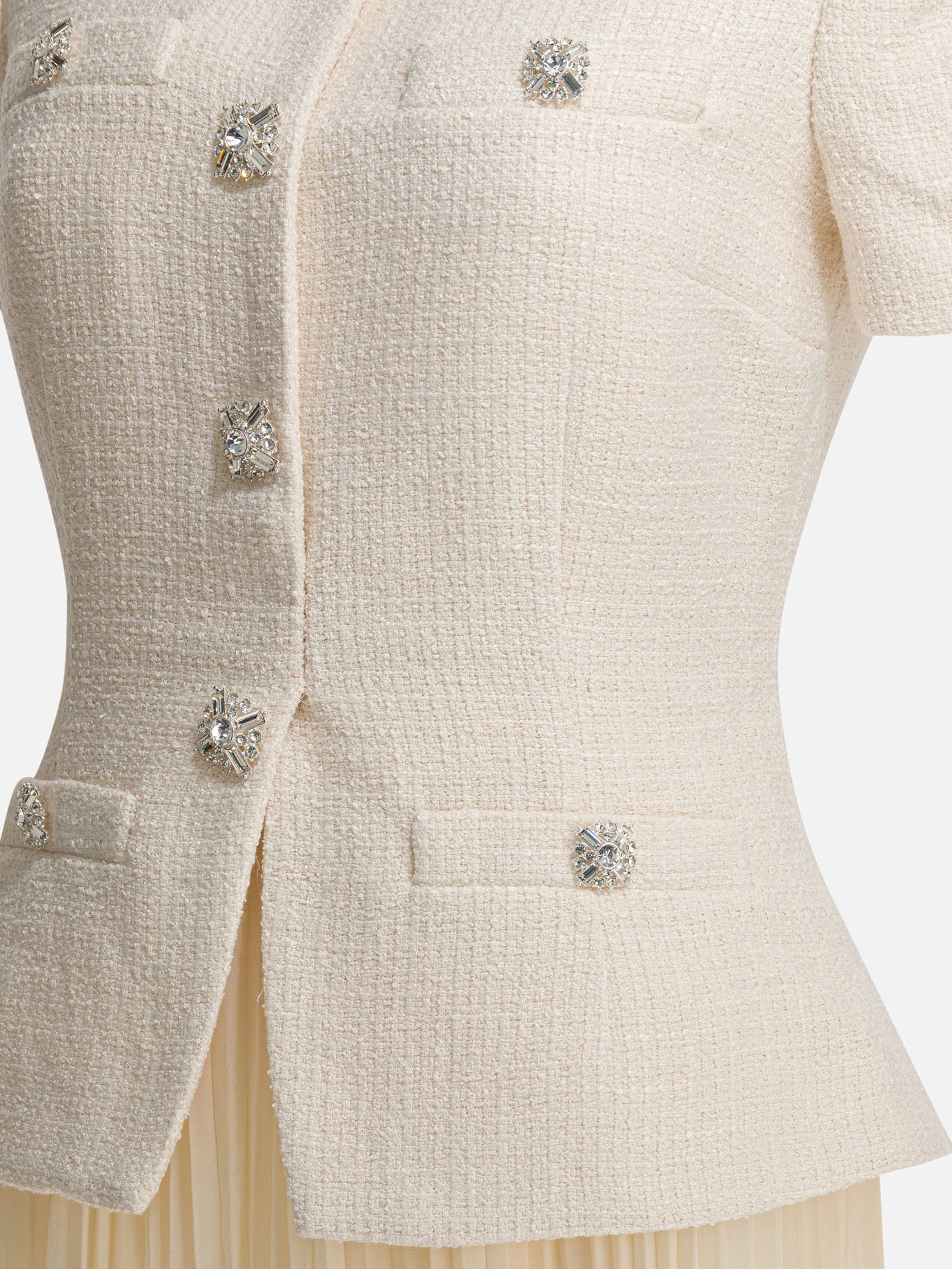 Abiti midi Solid colour  Bianco - Self-portrait Donna | PDP | VIETTI Online Store | thumbnail_4