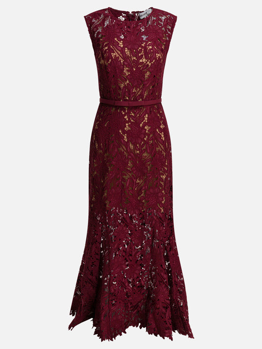 Abiti midi Solid colour  Rosso - Self-portrait Donna | PDP | VIETTI Online Store 
