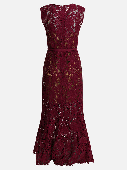 Abiti midi Solid colour  Rosso - Self-portrait Donna | PDP | VIETTI Online Store | 2
