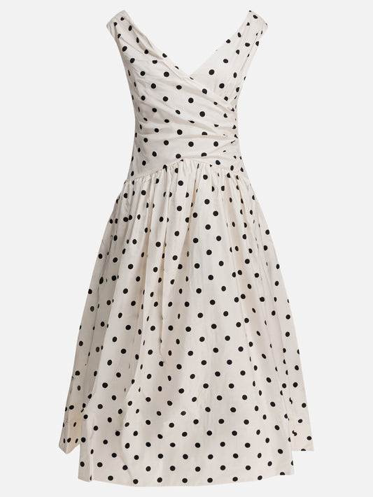 Abiti midi Polka dots  Bianco - Self-portrait Donna | PLP | VIETTI Online Store 
