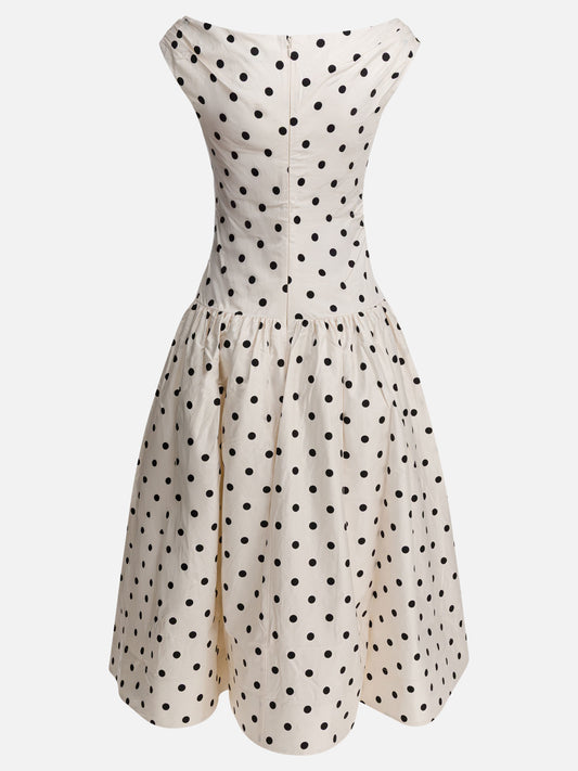 Abiti midi Polka dots  Bianco - Self-portrait Donna | PLP | VIETTI Online Store | 2
