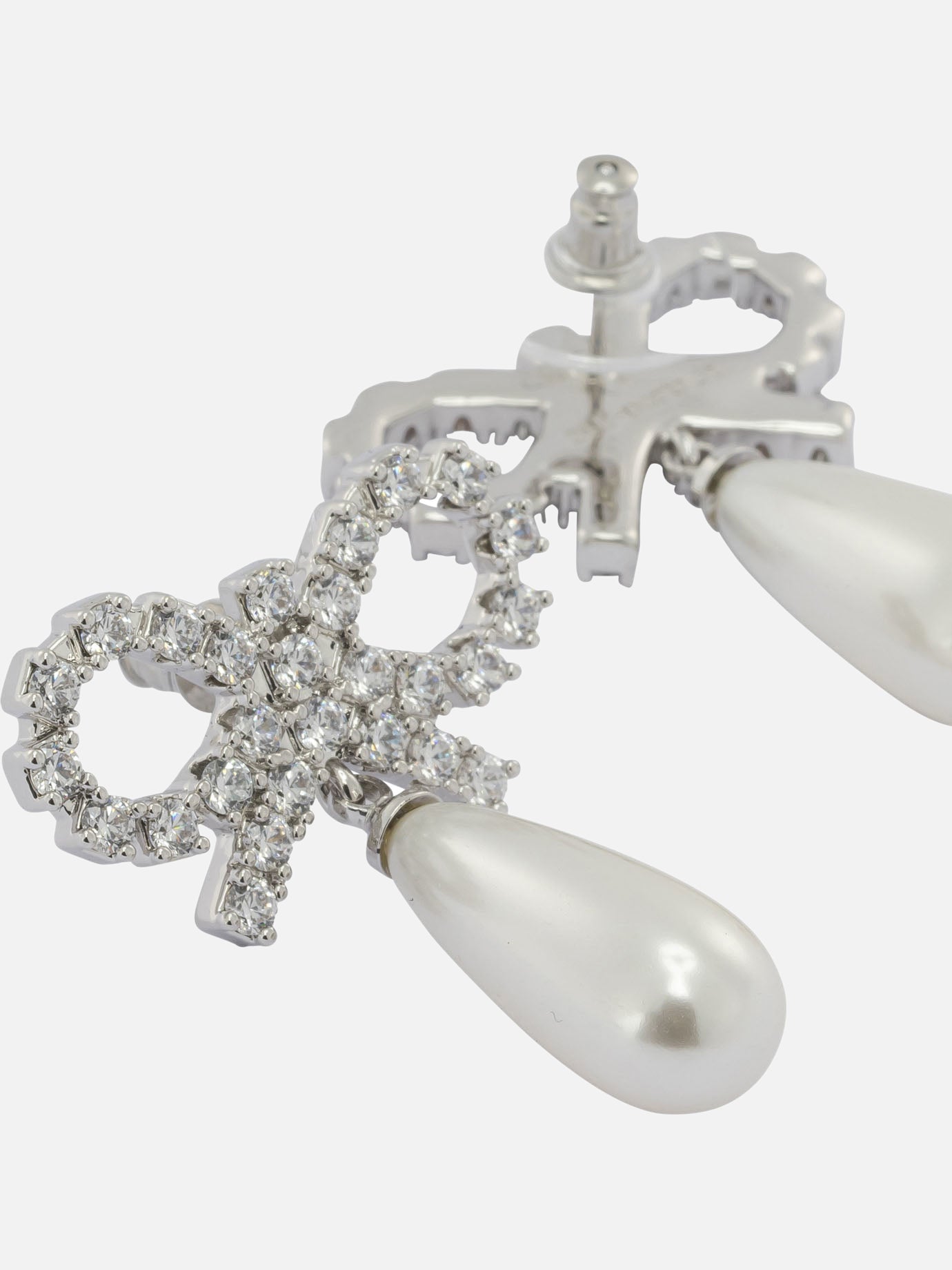 Orecchini 100% brass  Bianco - Self-portrait Donna | PDP | VIETTI Online Store | Zoom-Modal_2
