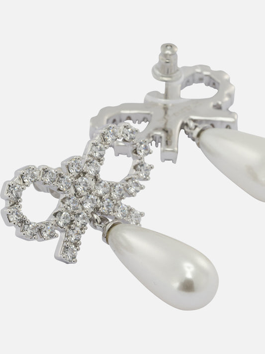 Orecchini 100% brass  Bianco - Self-portrait Donna | VIETTI Online Store | 2
