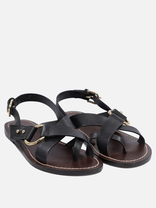 Sandali bassi 100% leather  Nero - Soeur Donna | PLP | VIETTI Online Store | 2
