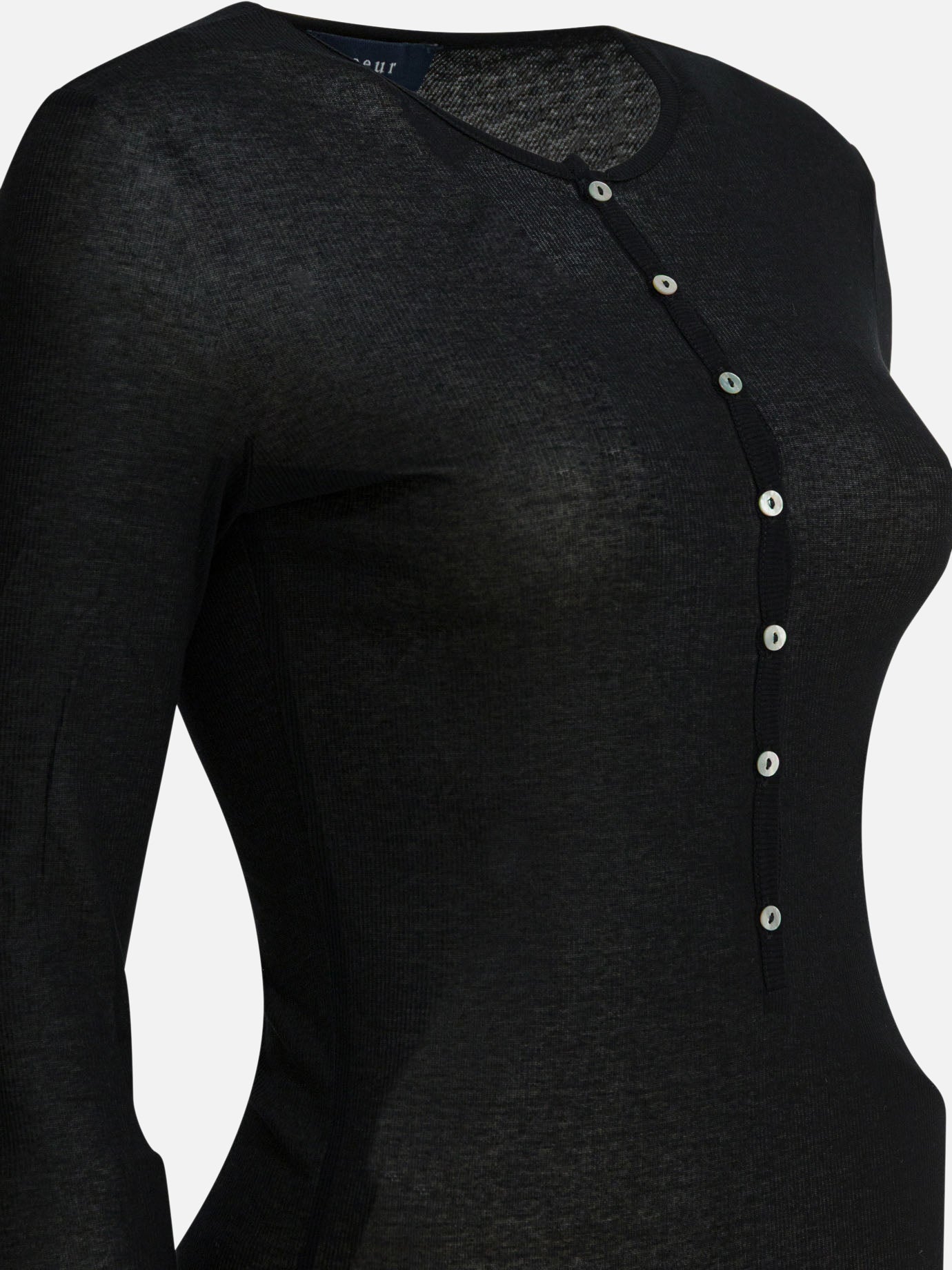 Henley t-shirts Solid colour  Black - Soeur Women | PDP | VIETTI Online Store | Zoom-Modal_4
