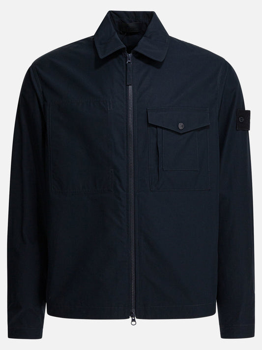 Quilted & Utility Jackets Solid colour  Blue - Stone Island Men | PLP | VIETTI Online Store 
