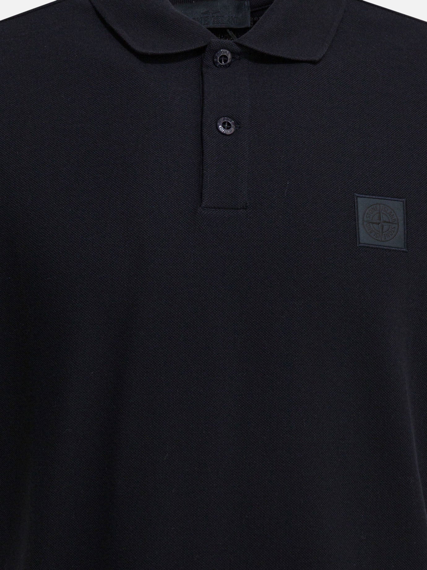 Polo con bottoni 100% cotton  Blu - Stone Island Uomo | PDP | VIETTI Online Store | thumbnail_3