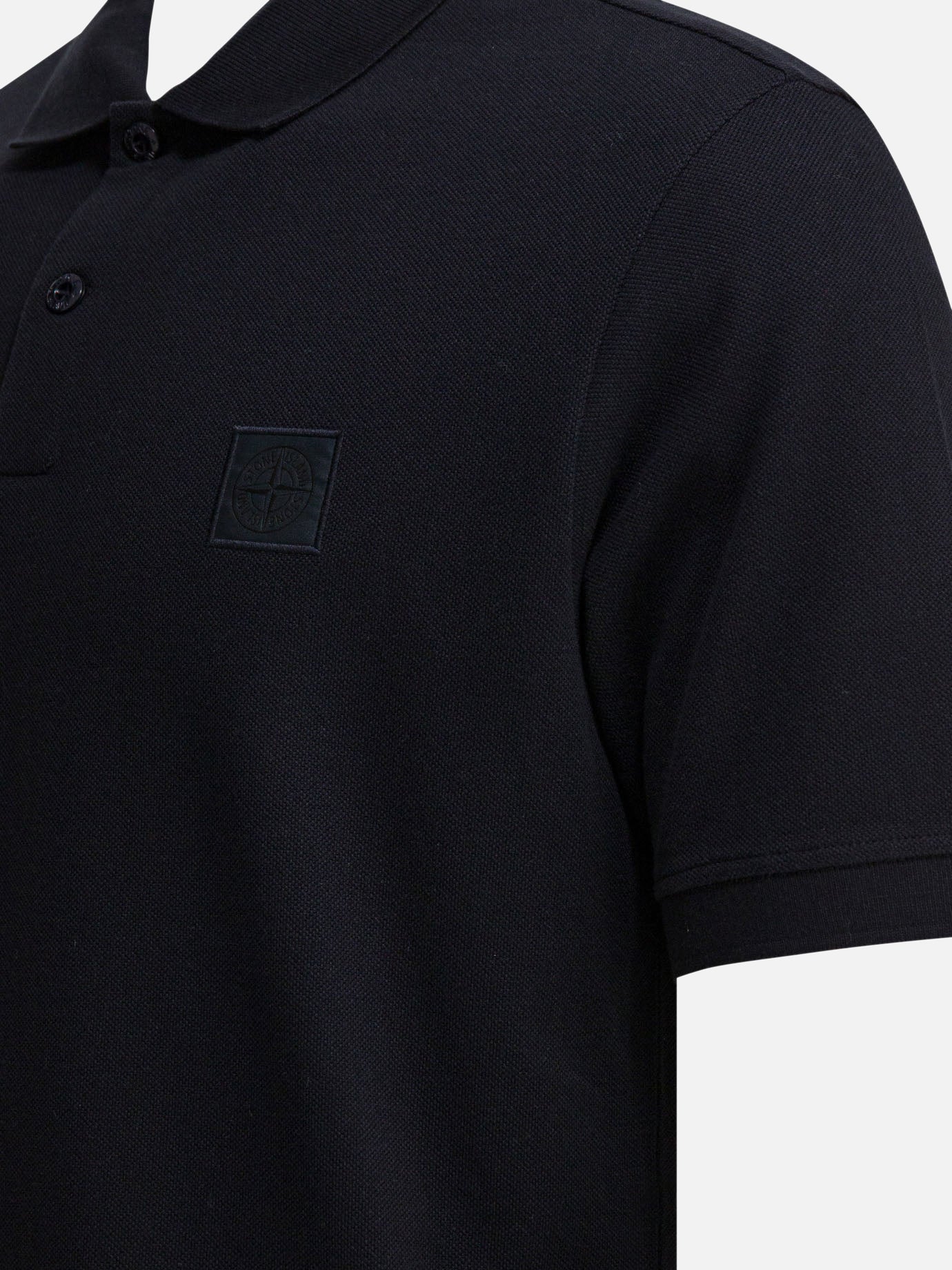 Polo con bottoni 100% cotton  Blu - Stone Island Uomo | PDP | VIETTI Online Store | Zoom-Modal_4
