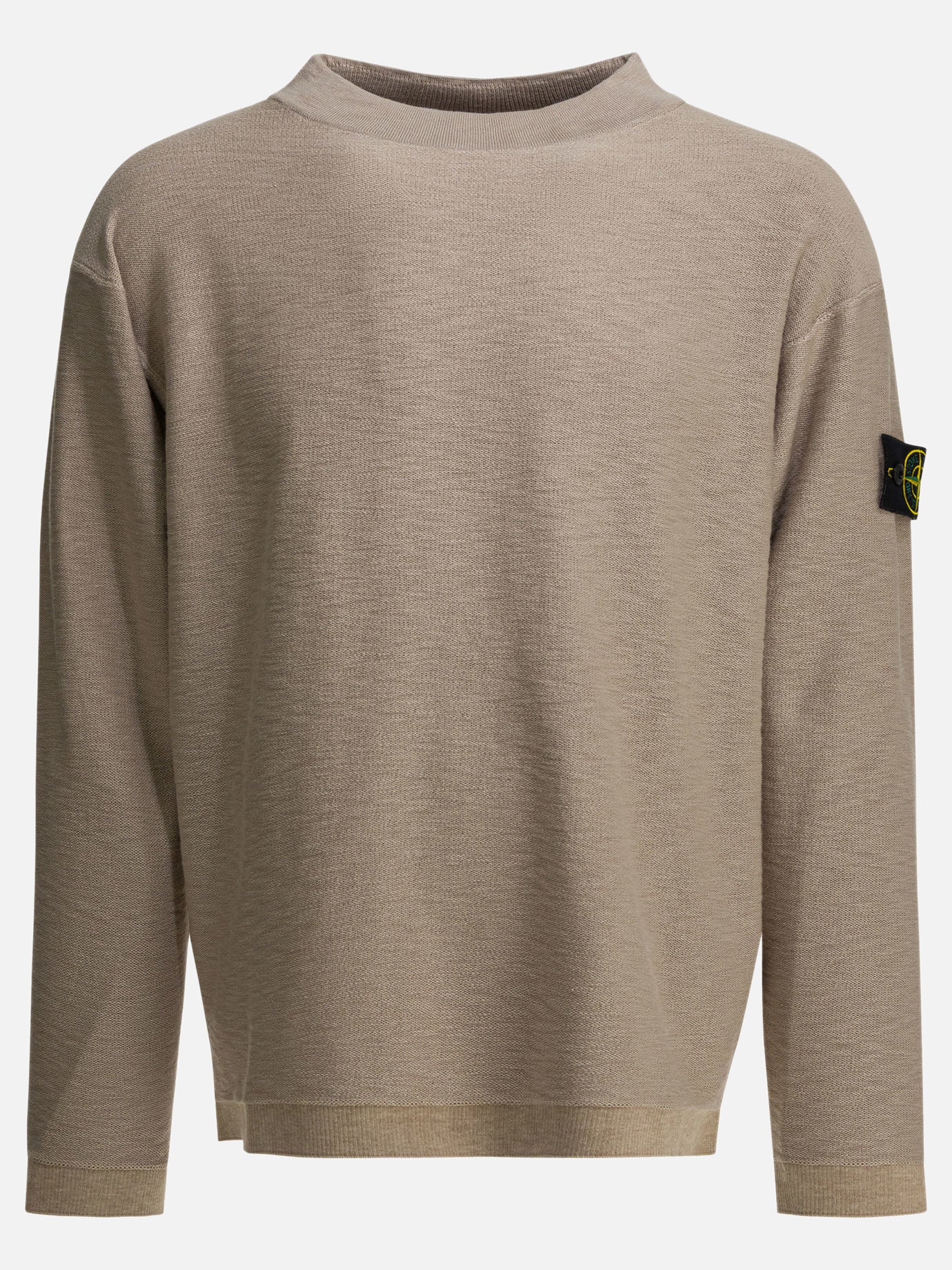 Felpe girocollo Logo  Beige - Stone Island Uomo | PDP | VIETTI Online Store | Zoom-Modal
