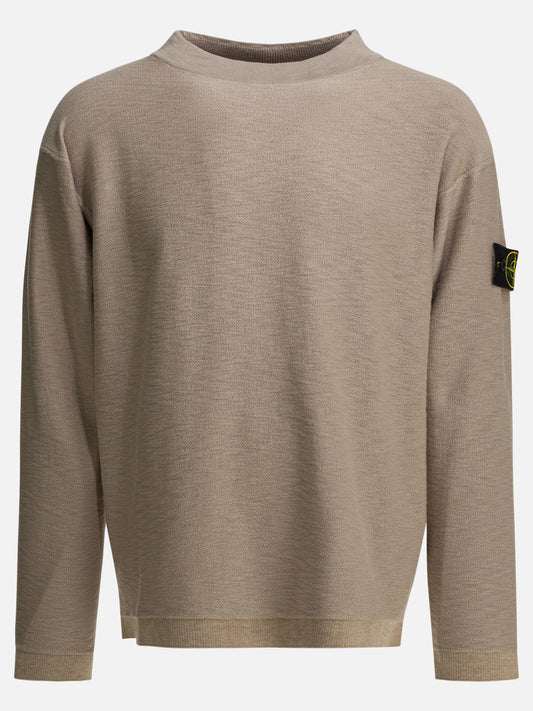 Felpe girocollo Logo  Beige - Stone Island Uomo | PDP | VIETTI Online Store 
