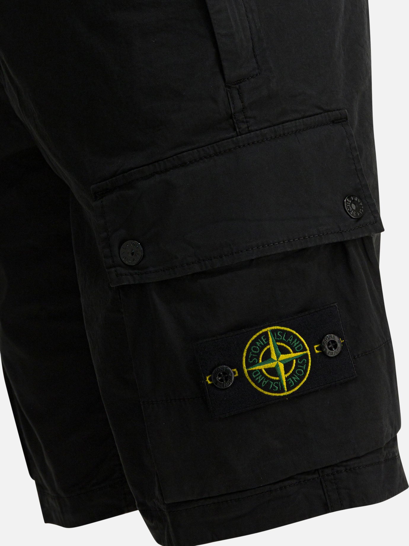 Short cargo Logo  Nero - Stone Island Uomo | PDP | VIETTI Online Store | thumbnail_4