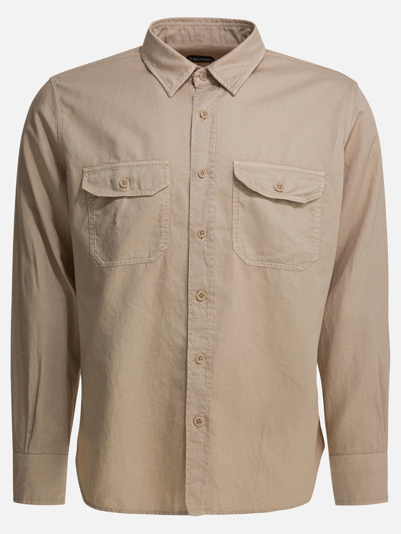 Camicie casual Solid colour  Beige - Tom Ford Uomo | PDP | VIETTI Online Store | Zoom-Modal
