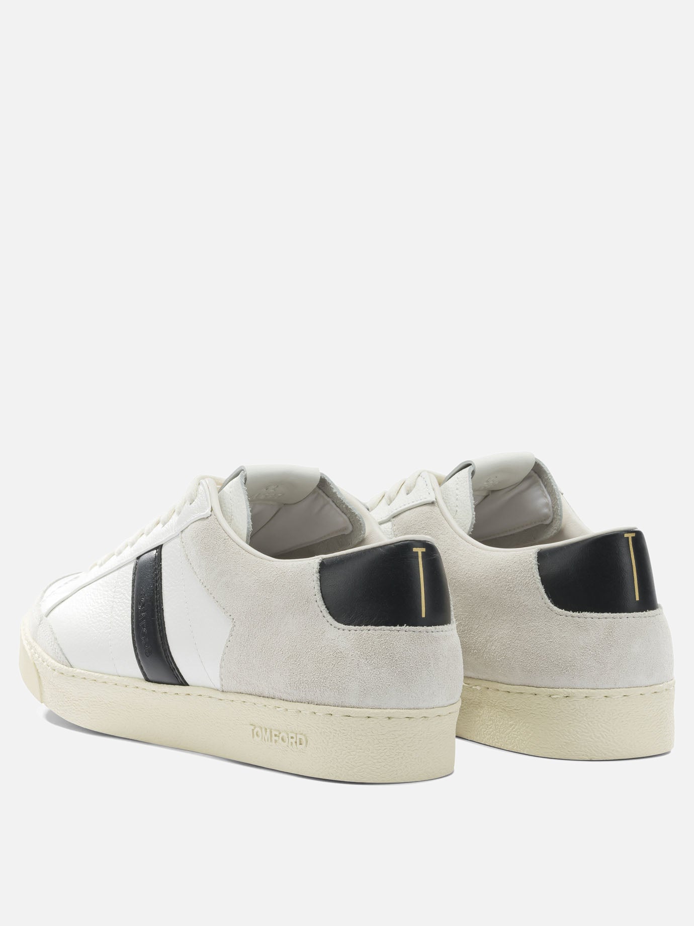 Sneaker basse 100% leather - 100% rubber  Bianco - Tom Ford Uomo | PDP | VIETTI Online Store | thumbnail_4
