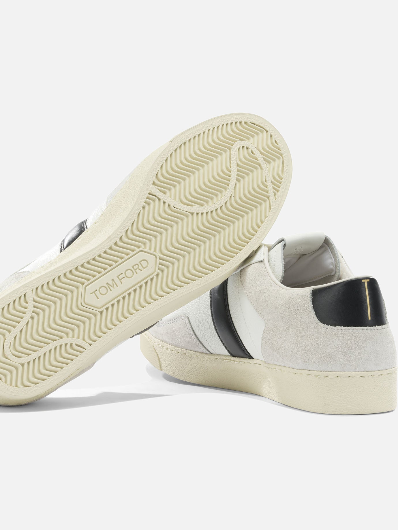 Sneaker basse 100% leather - 100% rubber  Bianco - Tom Ford Uomo | PDP | VIETTI Online Store | thumbnail_5