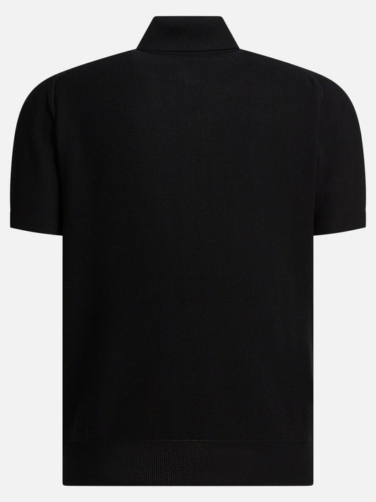 Polo con bottoni Solid colour  Nero - Tom Ford Uomo | VIETTI Online Store | 2
