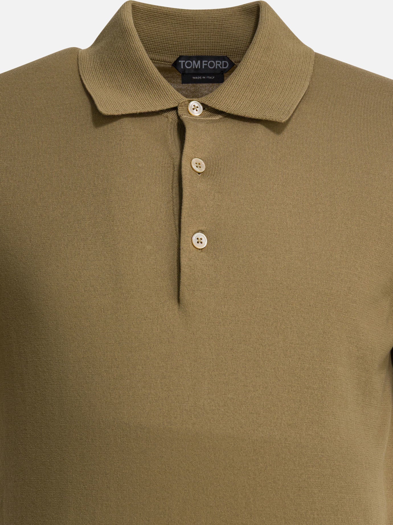 Polo con bottoni Solid colour  Beige - Tom Ford Uomo | PDP | VIETTI Online Store | thumbnail_3