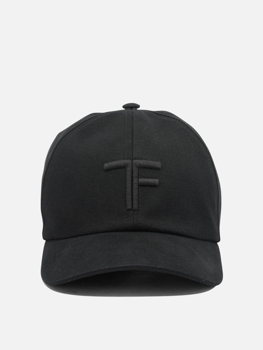 Cappelli da baseball 100% cotton - Other fabric: 100% calf leather  Nero - Tom Ford Uomo | PLP | VIETTI Online Store 
