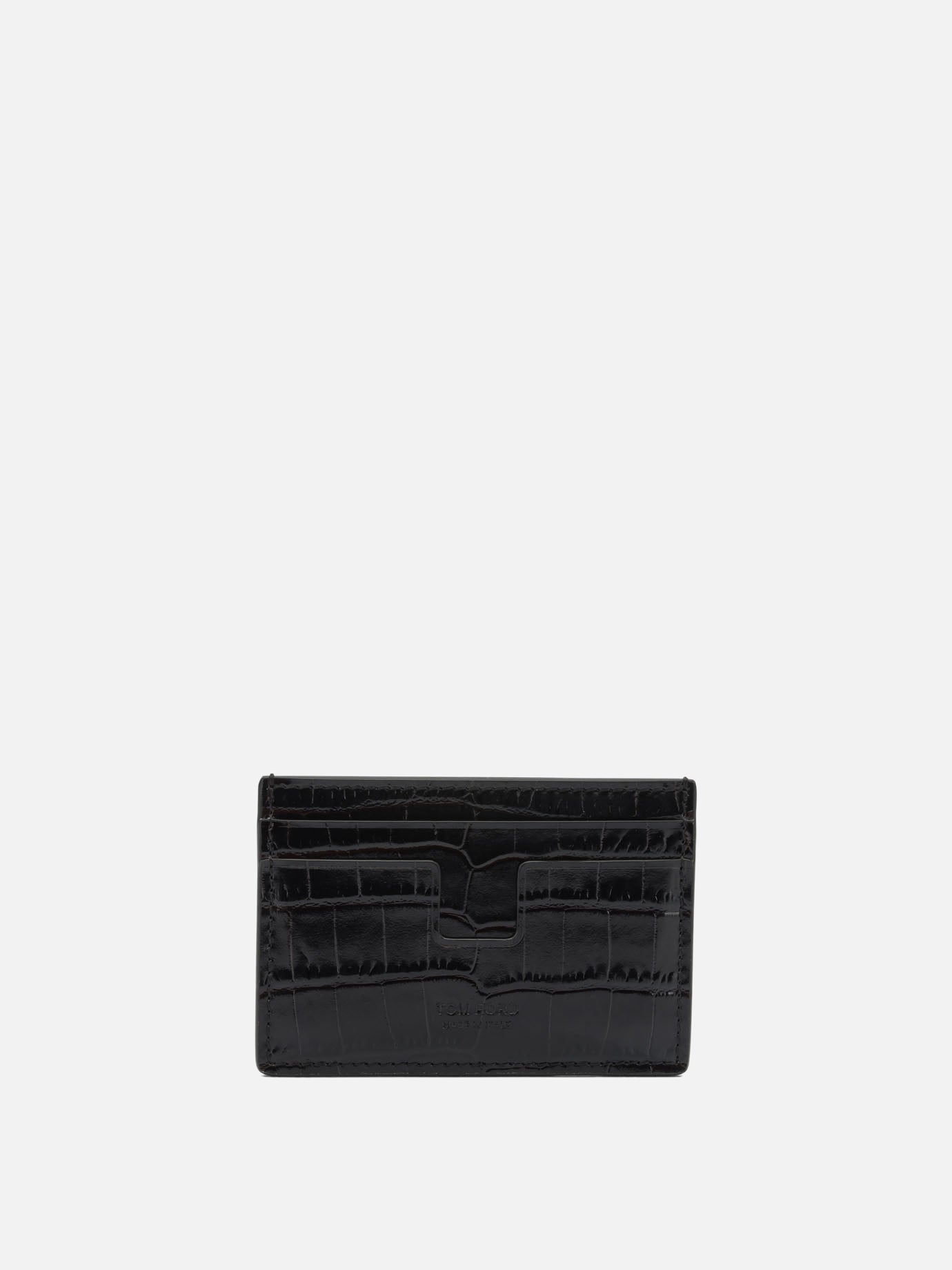 Portacarte 100% calf leather - 100 sheep leather  Marrone - Tom Ford Uomo | PDP | VIETTI Online Store | Zoom-Modal
