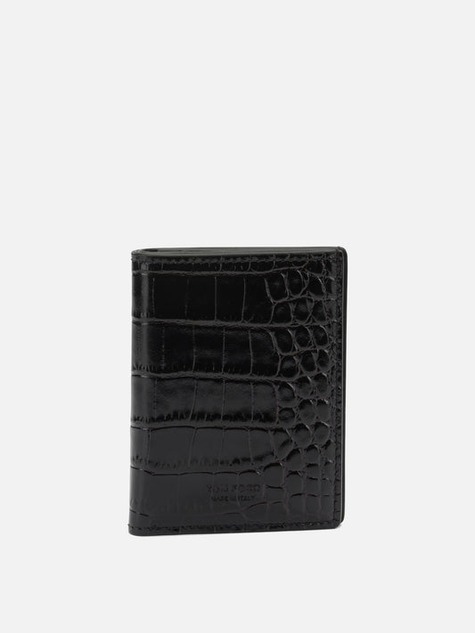 Portacarte 100% calf leather - 100 sheep leather  Marrone - Tom Ford Uomo | PDP | VIETTI Online Store 
