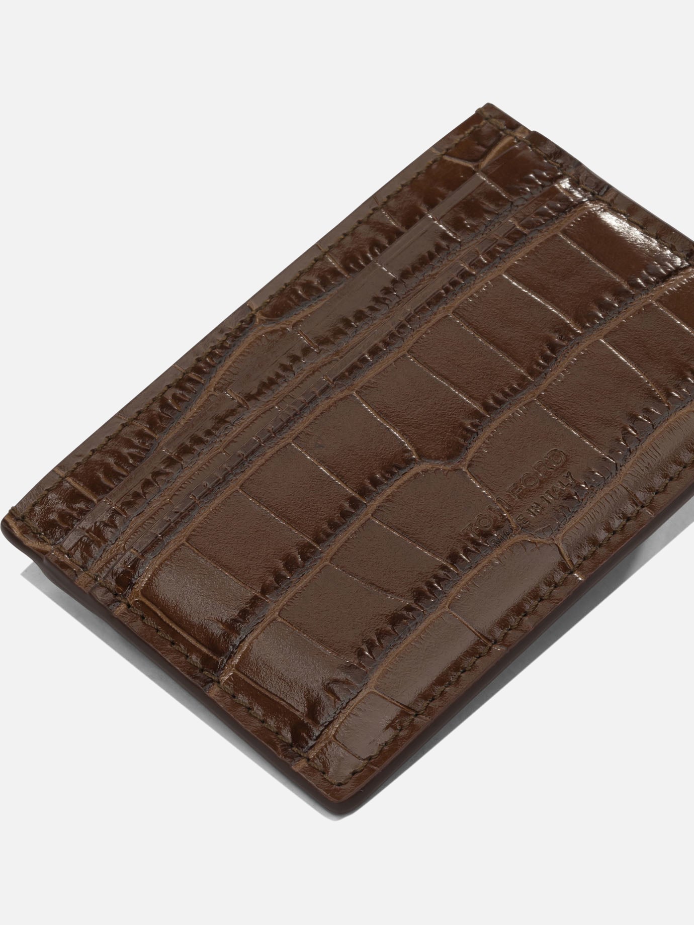 Portacarte 100% calf leather  Marrone - Tom Ford Uomo | PDP | VIETTI Online Store | Zoom-Modal_4
