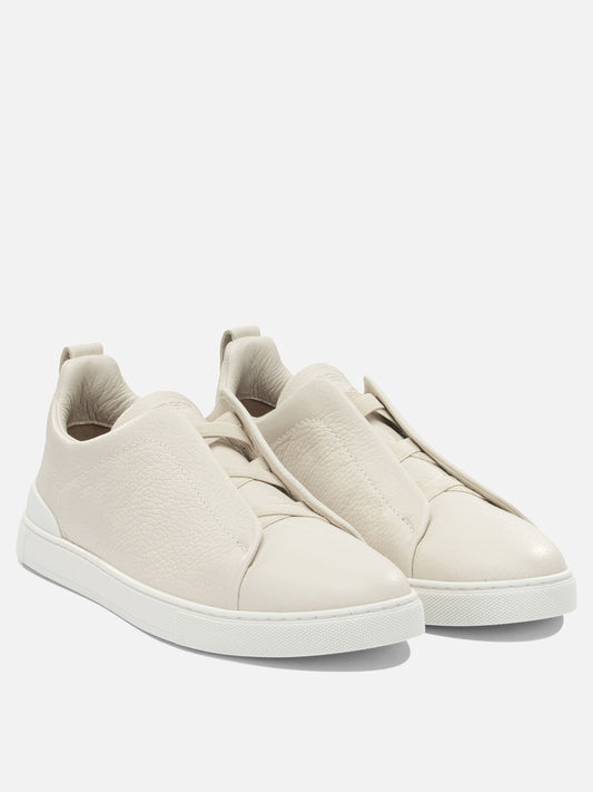 Sneaker basse 100% leather - 100% rubber  Bianco - Zegna Uomo | PLP | VIETTI Online Store | 2
