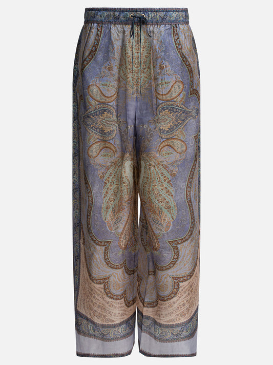 Pantaloni casual Paisley  Azzurro - Zimmermann Donna | PLP | VIETTI Online Store 
