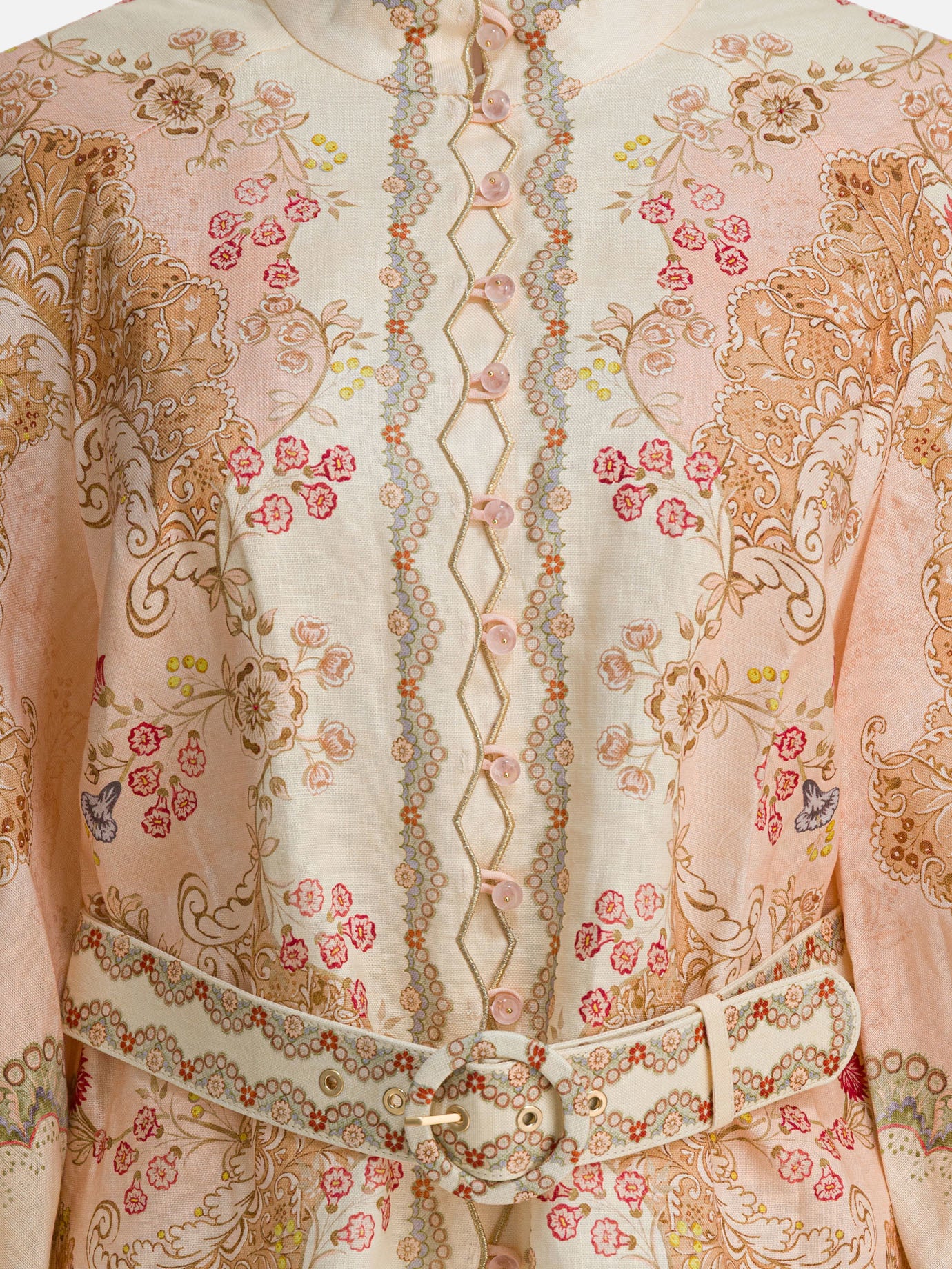 Mini dresses Floral  Pink - Zimmermann Women | PDP | VIETTI Online Store | thumbnail_3