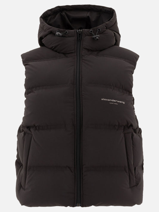 Alexander Wang Down vest with logo Black