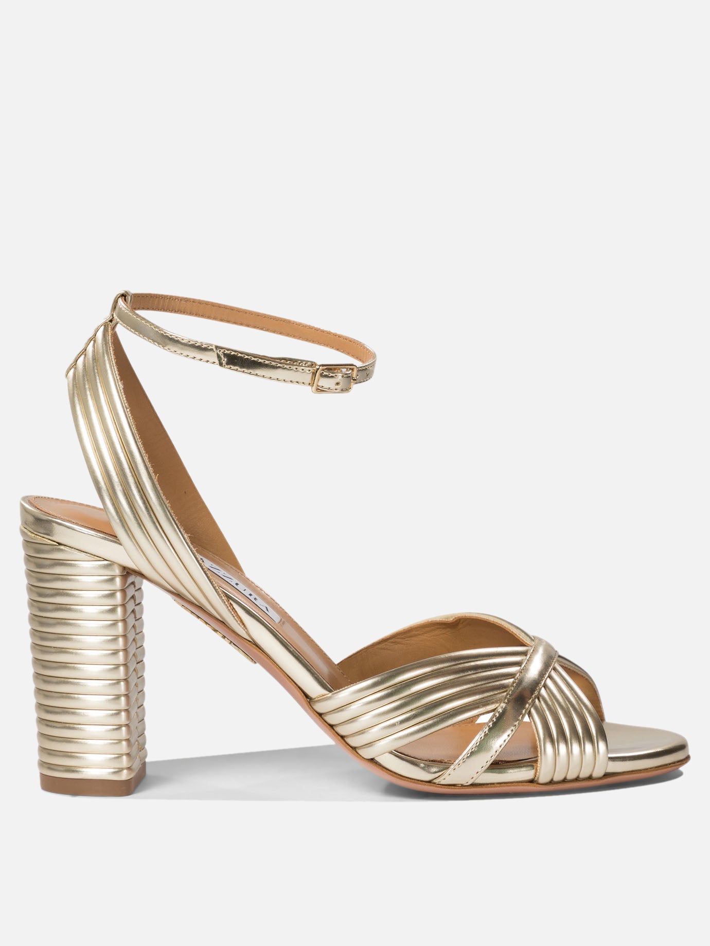 Aquazzura "Very Sundance 85" sandals Gold