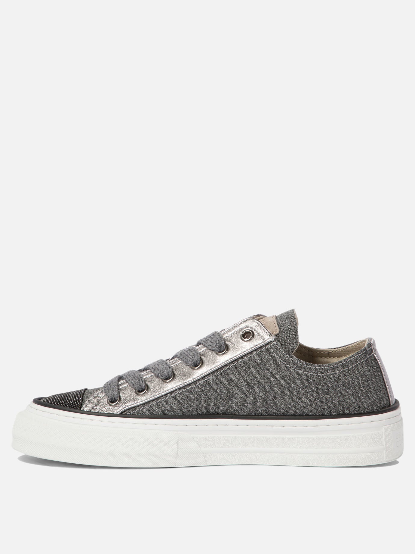 Brunello Cucinelli Sneakers with monili Grey