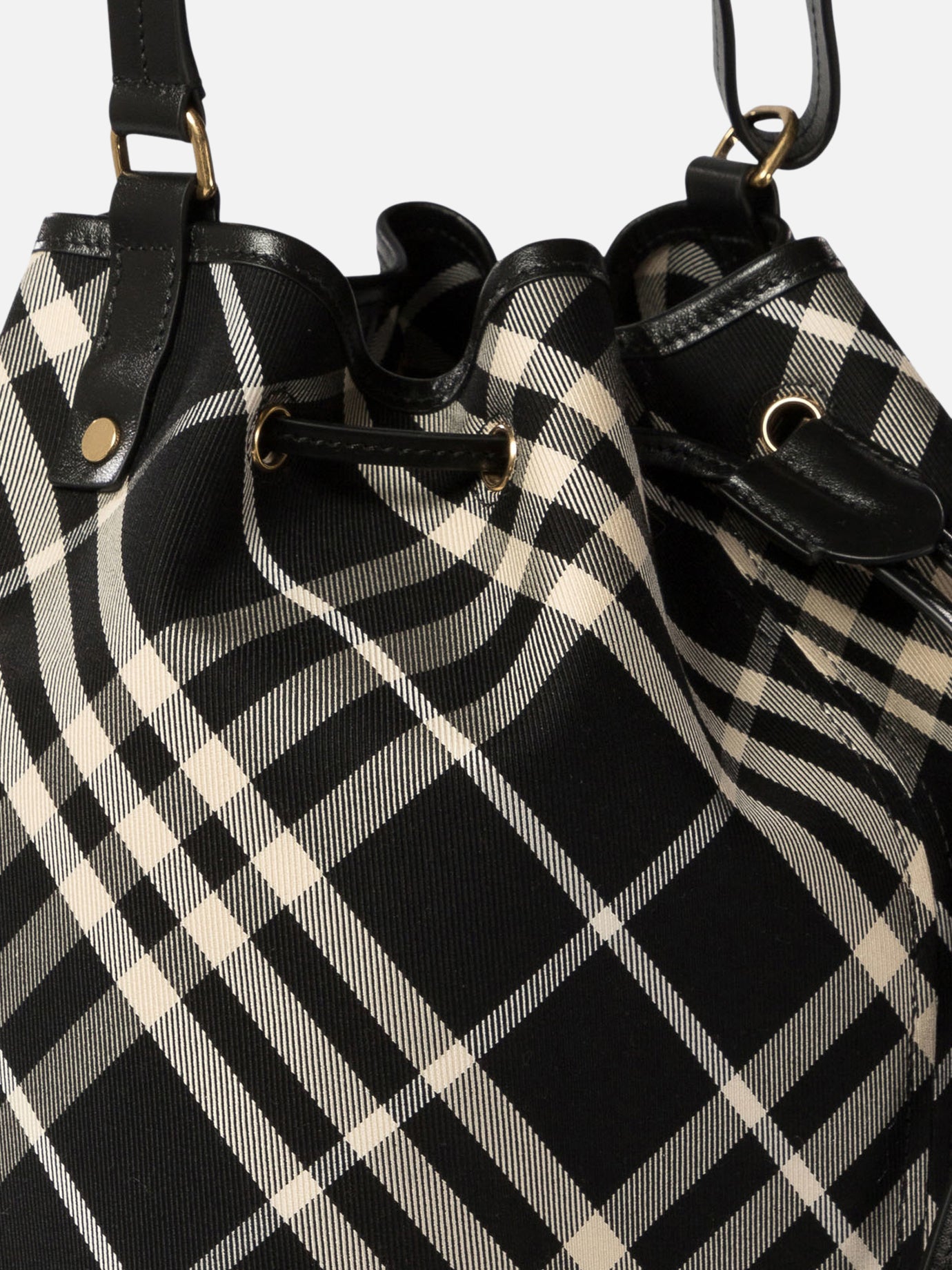 Burberry "Medium Check" bucket bag Black