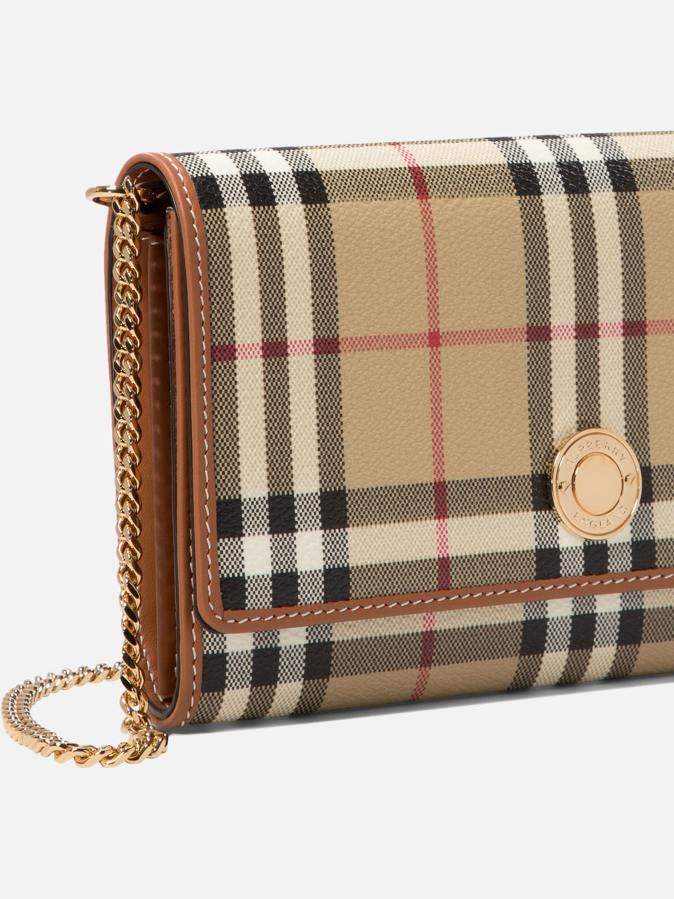 Burberry "Hanna" wallet on chain Beige