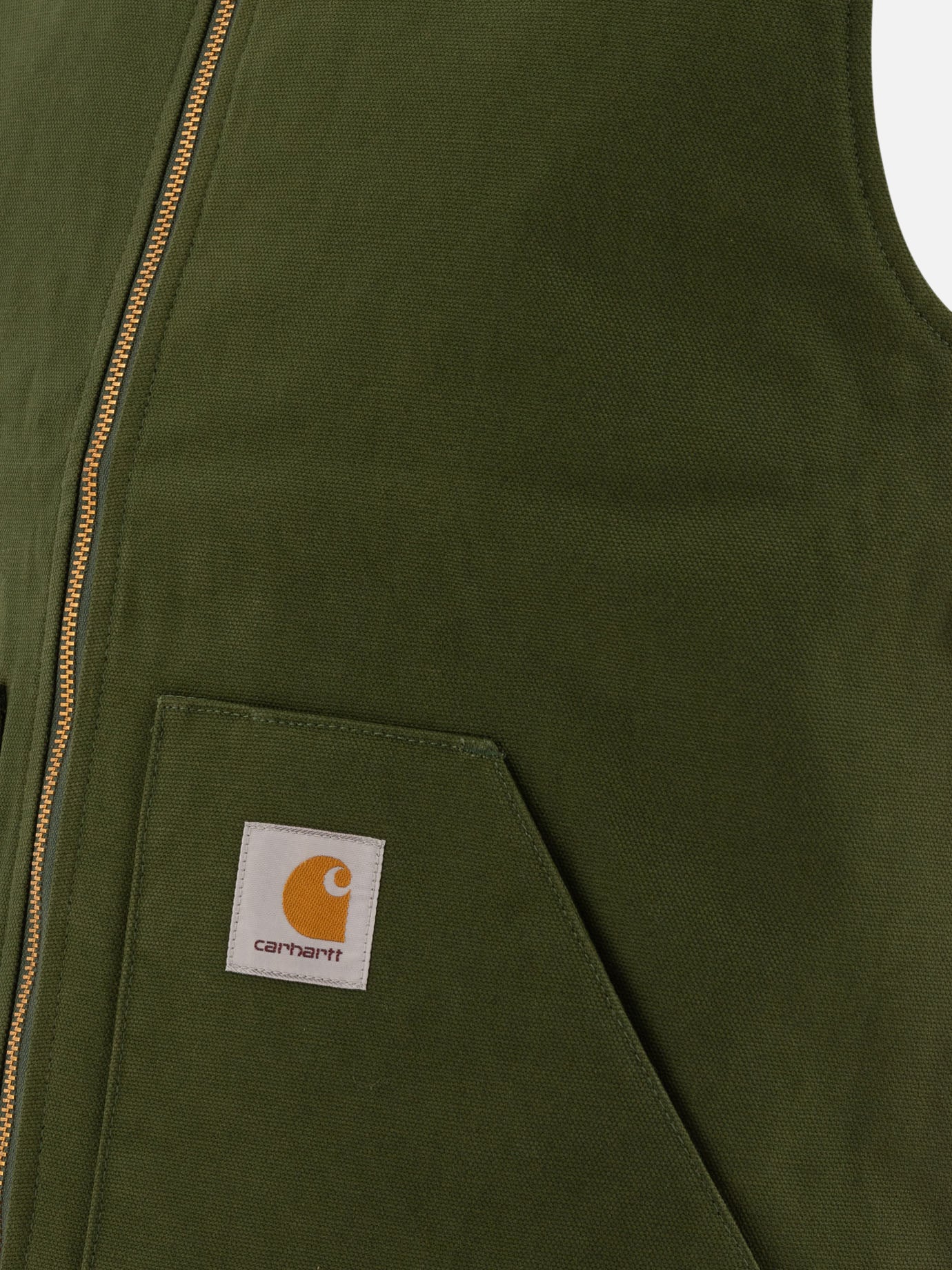 Carhartt WIP Vest jacket with patch logo Green