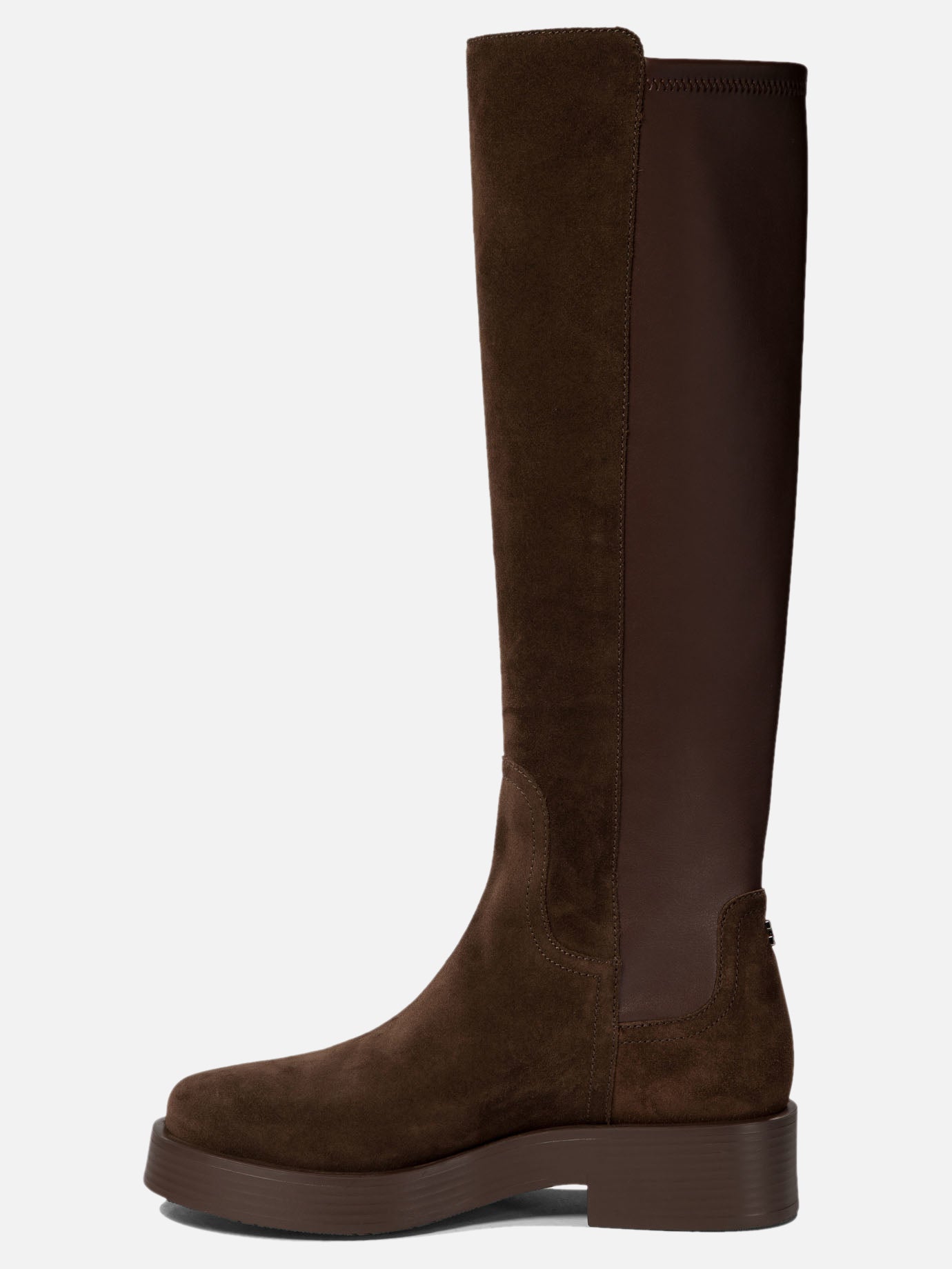 Casadei Boots with suede inserts Brown