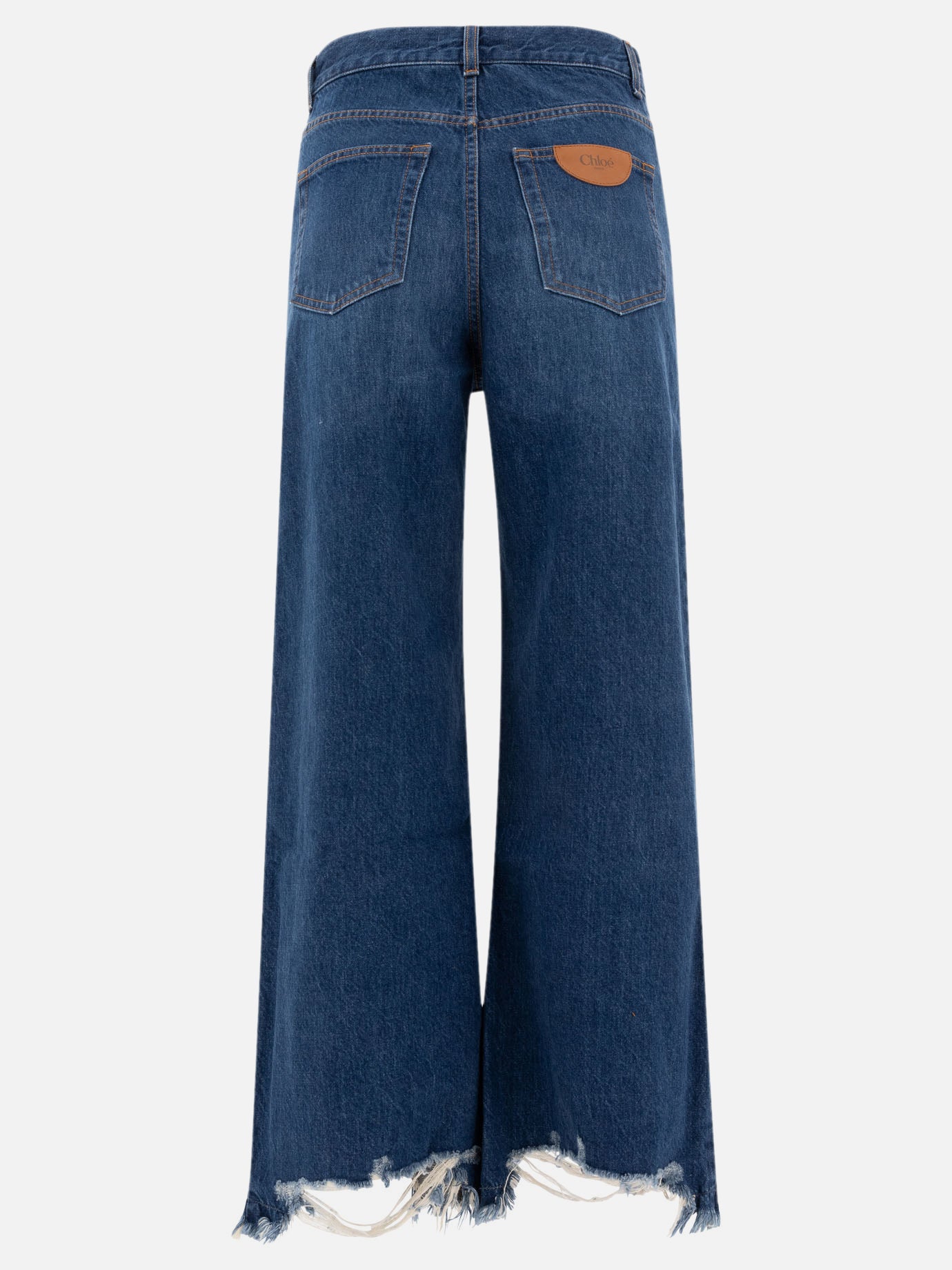 Chloé Cropped wide-leg jeans Blue