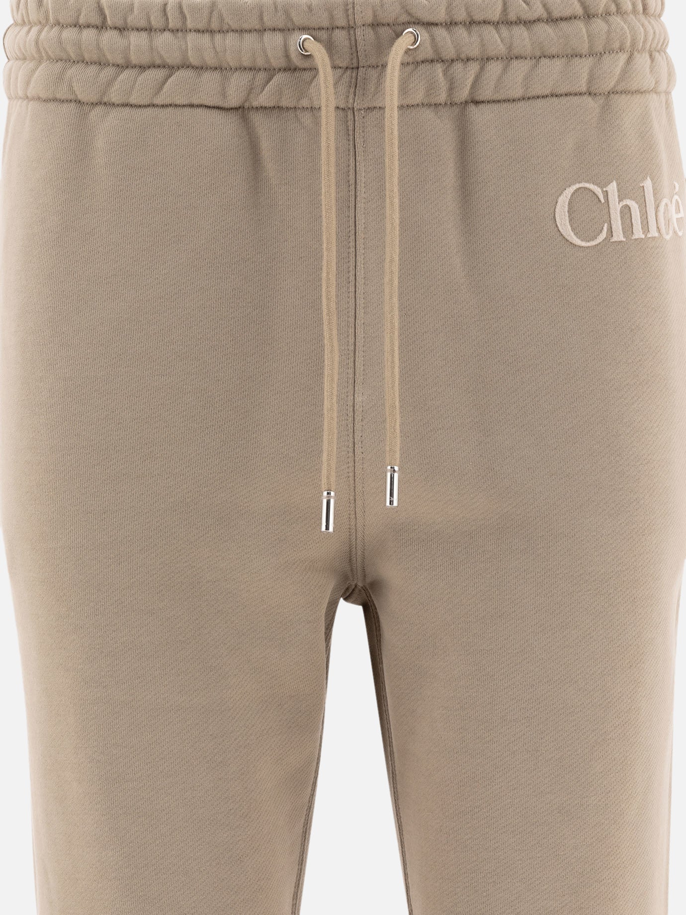 Chloé Cotton fleece joggers Grey