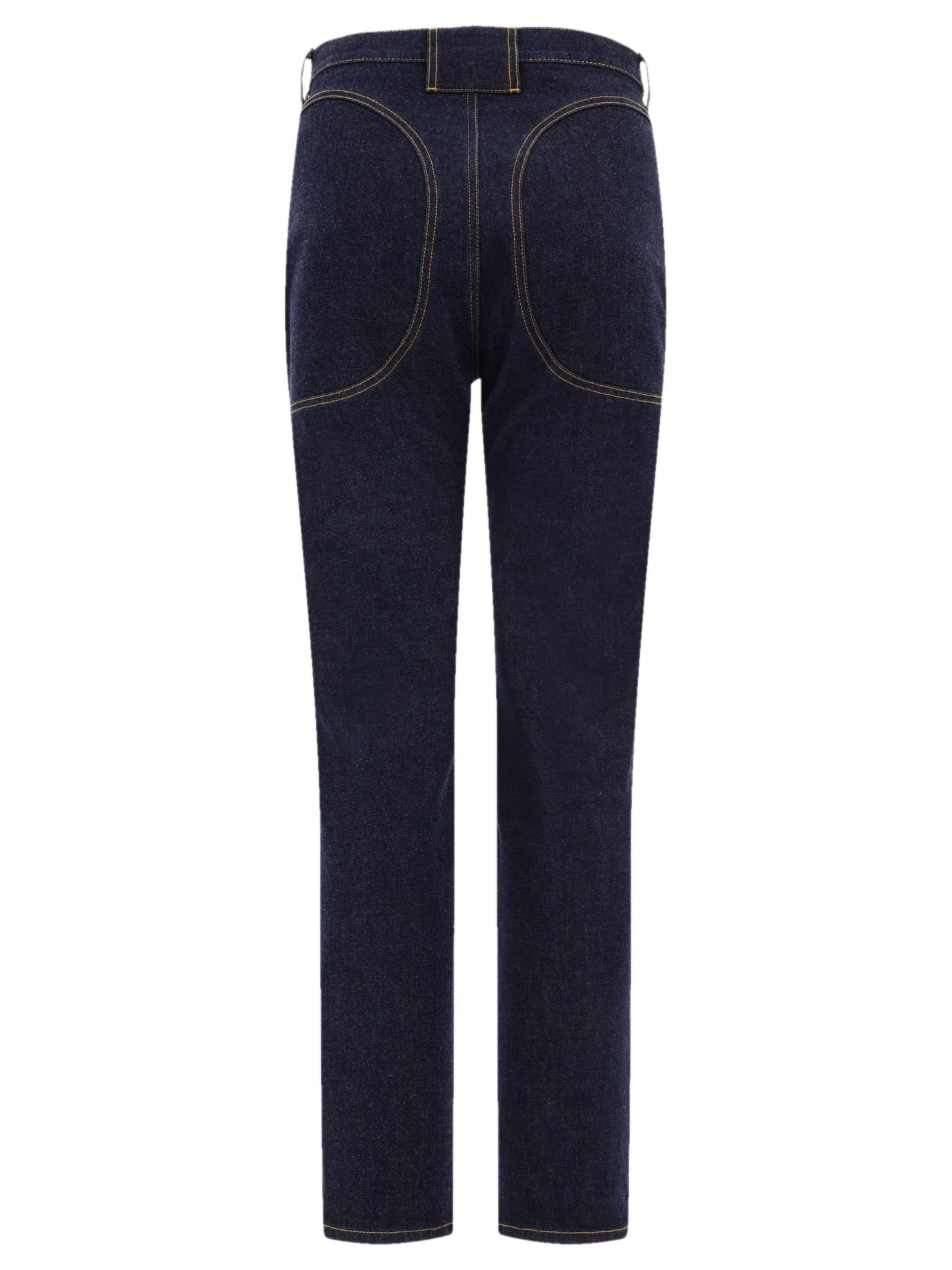 Straight-leg jeans Solid colour  Blue - Alaïa Women | PDP | VIETTI Online Store | Zoom-Modal_2
