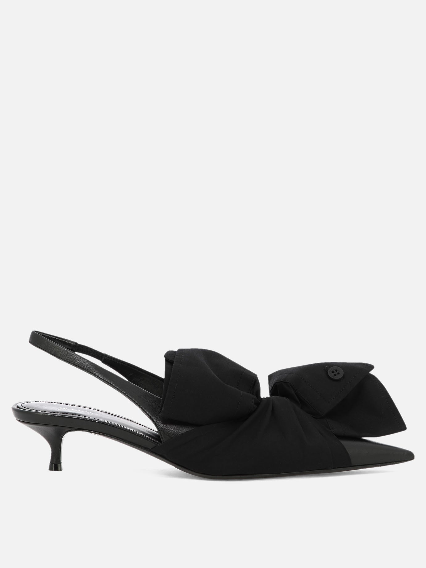 Slingbacks 70% lamb leather 30% cotton - 100% leather  Black - Balenciaga Women | PDP | VIETTI Online Store | thumbnail