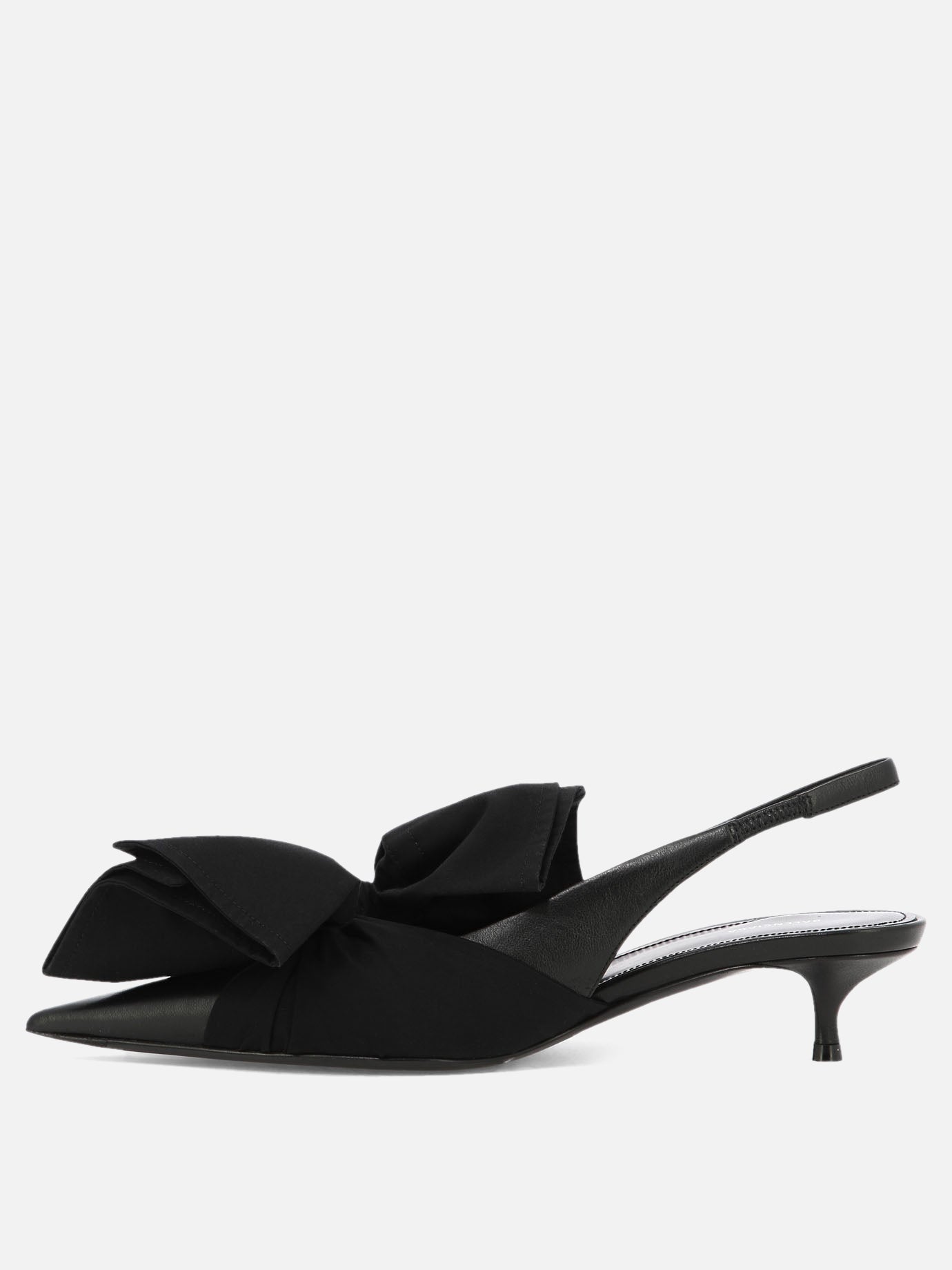 Slingbacks 70% lamb leather 30% cotton - 100% leather  Black - Balenciaga Women | PDP | VIETTI Online Store | thumbnail_3
