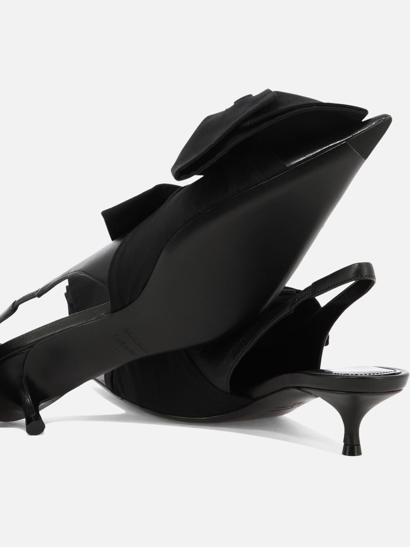 Slingbacks 70% lamb leather 30% cotton - 100% leather  Black - Balenciaga Women | PDP | VIETTI Online Store | Zoom-Modal_5
