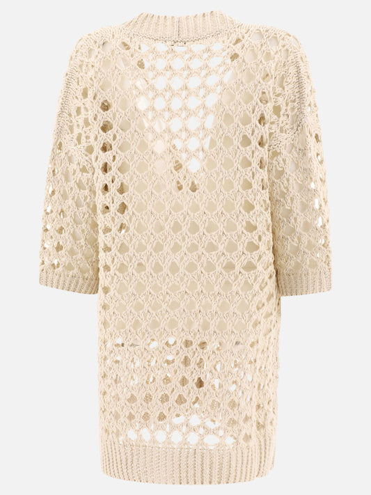 Cardigan Textured knit  Beige - Brunello Cucinelli Donna | PLP | VIETTI Online Store | 2
