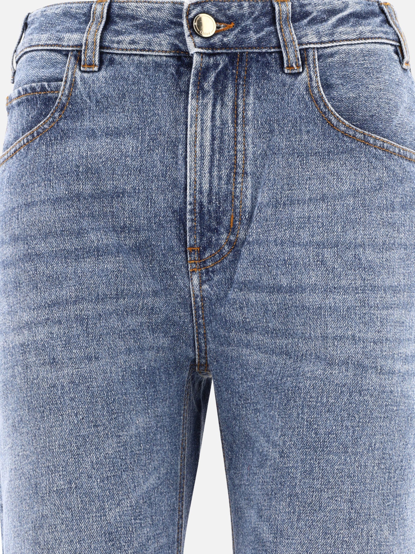 Jeans a gamba dritta Solid colour  Azzurro - Chloé Donna | PDP | VIETTI Online Store | Zoom-Modal_3
