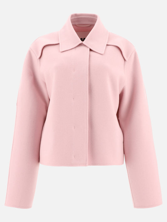 Giacche overshirt Solid colour  Rosa - Jil Sander Donna | PLP | VIETTI Online Store 
