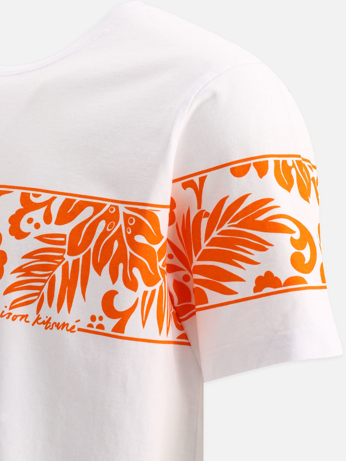 Crewneck t-shirts Floral  White - Maison Kitsuné Men | PDP | VIETTI Online Store | thumbnail_4