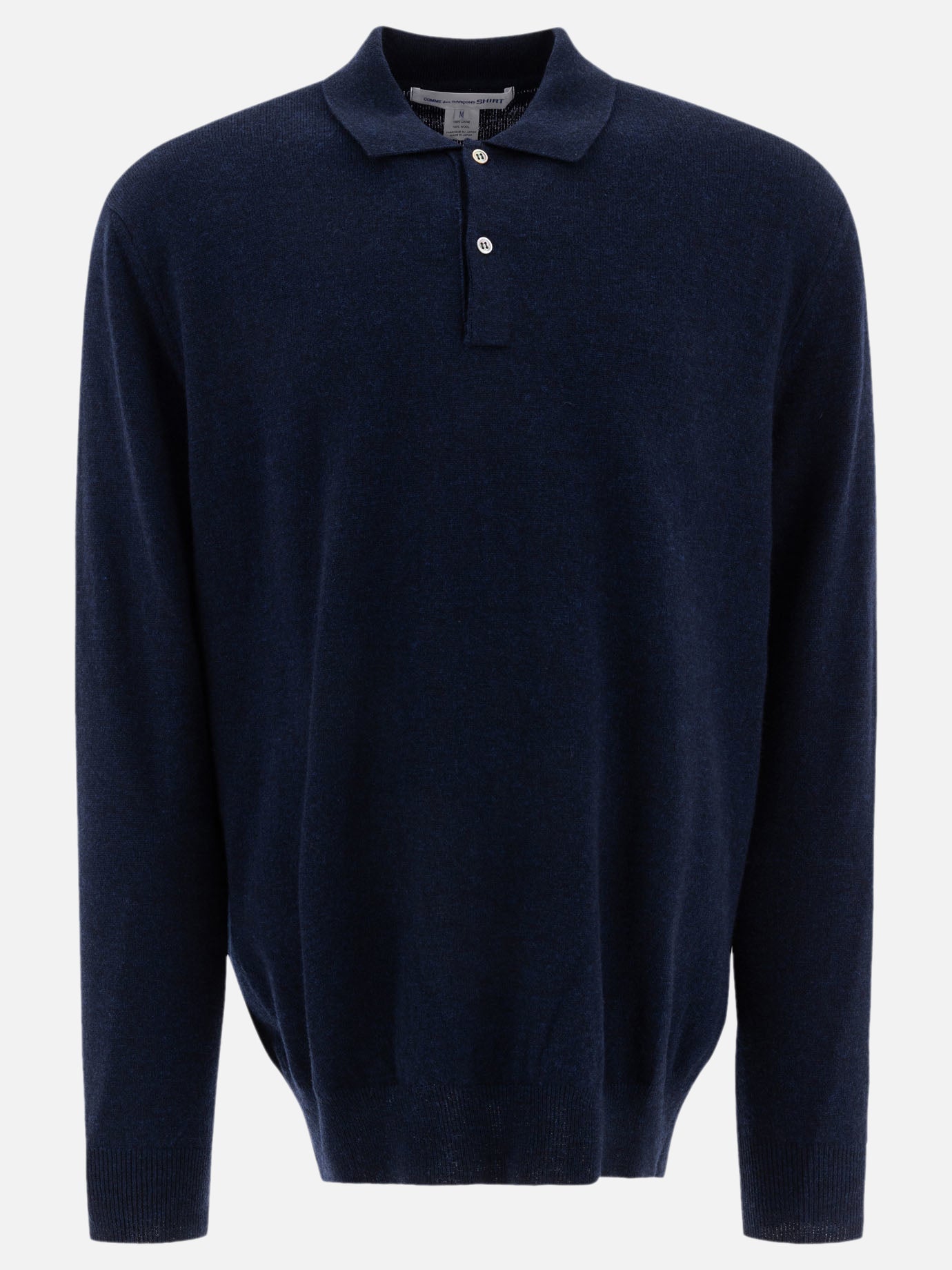 Comme Des Garçons Shirt Wool polo shirt Blue